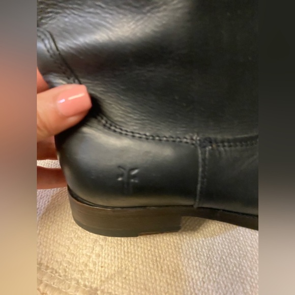 Frye "Melissa Logo" Tall Riding boots 2-Tone Size 5 - Picture 6 of 16